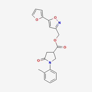 (5-(Furan-2-yl)isoxazol-3-yl)methyl 5-oxo-1-(o-tolyl)pyrrolidine-3-carboxylate