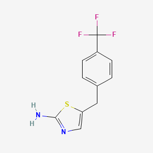 5-(4-(Trifluoromethyl)benzyl)thiazol-2-amine