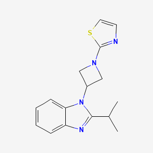 2-[3-(2-Propan-2-ylbenzimidazol-1-yl)azetidin-1-yl]-1,3-thiazole