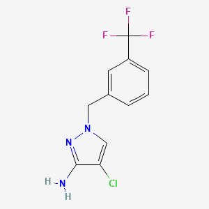 4-Chloro-1-(3-(trifluoromethyl)benzyl)-1H-pyrazol-3-amine
