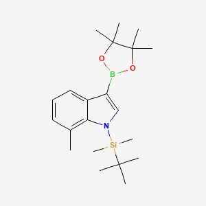 1-(tert-Butyldimethylsilyl)-7-methyl-3-(4,4,5,5-tetramethyl-1,3,2-dioxaborolan-2-yl)-1H-indole