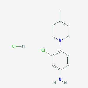 3-Chloro-4-(4-methylpiperidin-1-yl)aniline hydrochloride
