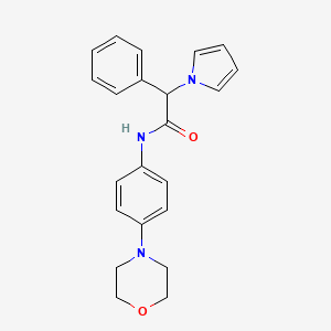 N-(4-morpholinophenyl)-2-phenyl-2-(1H-pyrrol-1-yl)acetamide