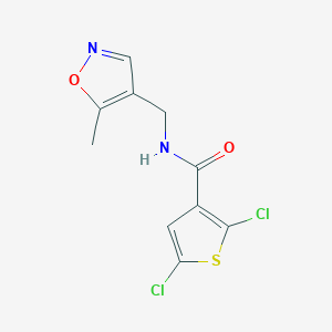 2,5-dichloro-N-((5-methylisoxazol-4-yl)methyl)thiophene-3-carboxamide