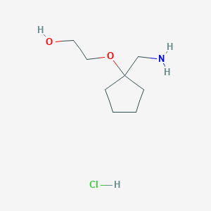 2-((1-(Aminomethyl)cyclopentyl)oxy)ethan-1-ol hydrochloride