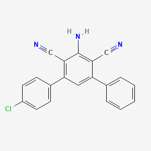 5'-Amino-4-chloro-1,1':3',1''-terphenyl-4',6'-dicarbonitrile