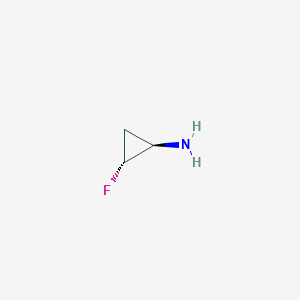molecular formula C3H6FN B2683158 (1R,2R)-2-fluorocyclopropan-1-amine CAS No. 151679-93-5