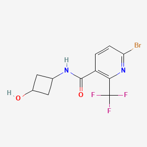 6-Bromo-N-(3-hydroxycyclobutyl)-2-(trifluoromethyl)pyridine-3-carboxamide