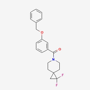 (3-(Benzyloxy)phenyl)(1,1-difluoro-6-azaspiro[2.5]octan-6-yl)methanone