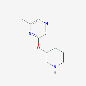 2-Methyl-6-(piperidin-3-yloxy)pyrazine