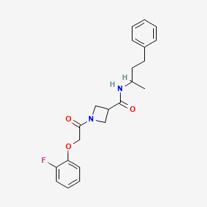 1-[2-(2-fluorophenoxy)acetyl]-N-(4-phenylbutan-2-yl)azetidine-3-carboxamide