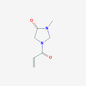 molecular formula C7H10N2O2 B2683190 3-Methyl-1-prop-2-enoylimidazolidin-4-one CAS No. 2224371-22-4