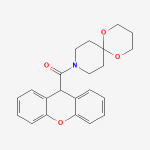 molecular formula C22H23NO4 B2683209 1,5-dioxa-9-azaspiro[5.5]undecan-9-yl(9H-xanthen-9-yl)methanone CAS No. 1351632-42-2