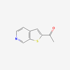 molecular formula C9H7NOS B2683218 1-{噻吩[2,3-c]吡啶-2-基}乙酮 CAS No. 1368369-97-4