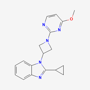 2-Cyclopropyl-1-[1-(4-methoxypyrimidin-2-yl)azetidin-3-yl]benzimidazole