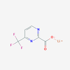molecular formula C6H2F3LiN2O2 B2683228 Lithium;4-(trifluoromethyl)pyrimidine-2-carboxylate CAS No. 2416230-23-2