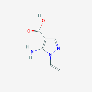 molecular formula C6H7N3O2 B2683231 5-Amino-1-ethenylpyrazole-4-carboxylic acid CAS No. 2375270-93-0