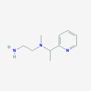 molecular formula C10H17N3 B2683236 N'-methyl-N'-(1-pyridin-2-ylethyl)ethane-1,2-diamine CAS No. 1251095-02-9