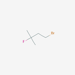 molecular formula C5H10BrF B2683237 1-Bromo-3-fluoro-3-methylbutane CAS No. 1514922-17-8
