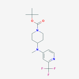 molecular formula C17H24F3N3O2 B2683256 Tert-butyl 4-{methyl[2-(trifluoromethyl)pyridin-4-yl]amino}piperidine-1-carboxylate CAS No. 2380188-80-5