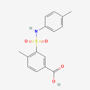 4-Methyl-3-[(4-methylphenyl)sulfamoyl]benzoic acid