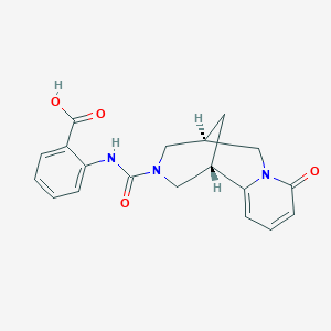 2-{[(1S,9S)-6-oxo-7,11-diazatricyclo[7.3.1.0,2,7]trideca-2,4-diene-11-carbonyl]amino}benzoic acid