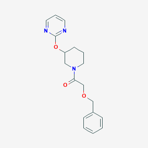 2-(Benzyloxy)-1-(3-(pyrimidin-2-yloxy)piperidin-1-yl)ethanone