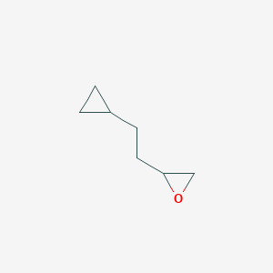molecular formula C7H12O B2683299 2-(2-Cyclopropylethyl)oxirane CAS No. 1934443-70-5