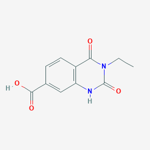 B2683314 3-Ethyl-2,4-dioxo-1,2,3,4-tetrahydroquinazoline-7-carboxylic acid CAS No. 523990-83-2