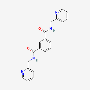 molecular formula C20H18N4O2 B2683409 N1,N3-bis(pyridin-2-ylmethyl)isophthalamide CAS No. 321531-61-7