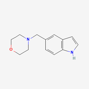 molecular formula C13H16N2O B2683492 4-((1H-indol-5-yl)methyl)morpholine CAS No. 412043-48-2