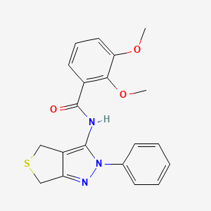2,3-dimethoxy-N-(2-phenyl-4,6-dihydro-2H-thieno[3,4-c]pyrazol-3-yl)benzamide