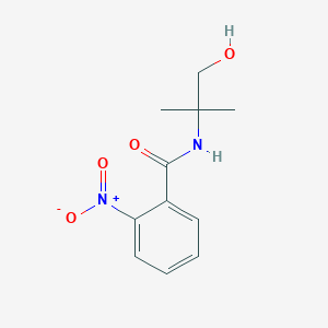 molecular formula C11H14N2O4 B2683508 N-(1-hydroxy-2-methylpropan-2-yl)-2-nitrobenzamide CAS No. 52944-15-7