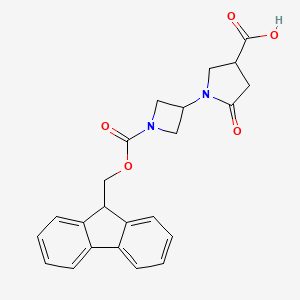 1-(1-{[(9H-fluoren-9-yl)methoxy]carbonyl}azetidin-3-yl)-5-oxopyrrolidine-3-carboxylic acid