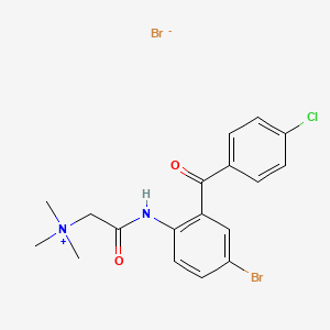 2-((4-bromo-2-(4-chlorobenzoyl)phenyl)amino)-N,N,N-trimethyl-2-oxoethanaminium bromide