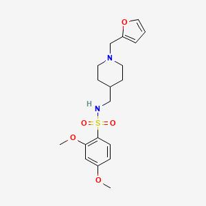 N-((1-(furan-2-ylmethyl)piperidin-4-yl)methyl)-2,4-dimethoxybenzenesulfonamide