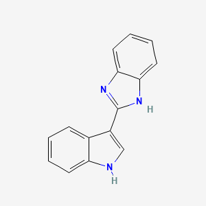 molecular formula C15H11N3 B2683535 2-(1H-indol-3-yl)-1H-1,3-benzodiazole CAS No. 54634-78-5