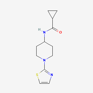 N-(1-(thiazol-2-yl)piperidin-4-yl)cyclopropanecarboxamide