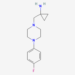 1-{[4-(4-Fluorophenyl)piperazin-1-yl]methyl}cyclopropan-1-amine