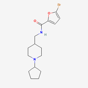 B2683543 5-bromo-N-((1-cyclopentylpiperidin-4-yl)methyl)furan-2-carboxamide CAS No. 953993-01-6