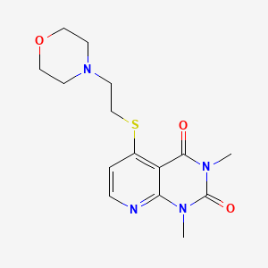 1,3-dimethyl-5-((2-morpholinoethyl)thio)pyrido[2,3-d]pyrimidine-2,4(1H,3H)-dione