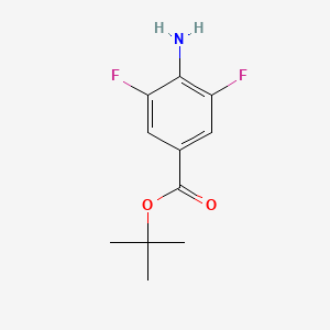 molecular formula C11H13F2NO2 B2683583 Tert-butyl 4-amino-3,5-difluorobenzoate CAS No. 2248357-95-9