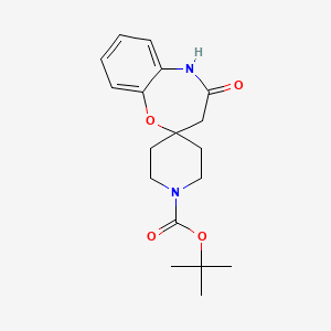 tert-butyl 4-oxo-4,5-dihydro-3H-spiro[benzo[b][1,4]oxazepine-2,4'-piperidine]-1'-carboxylate