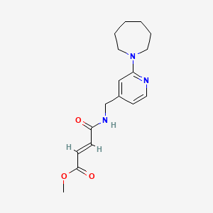 Methyl (E)-4-[[2-(azepan-1-yl)pyridin-4-yl]methylamino]-4-oxobut-2-enoate