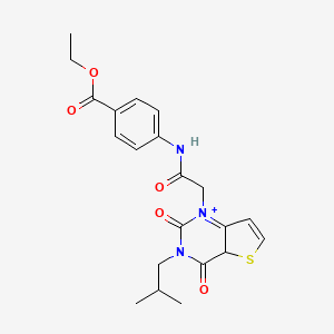 ethyl 4-{2-[3-(2-methylpropyl)-2,4-dioxo-1H,2H,3H,4H-thieno[3,2-d]pyrimidin-1-yl]acetamido}benzoate