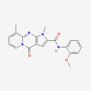 N-(2-methoxyphenyl)-1,9-dimethyl-4-oxo-1,4-dihydropyrido[1,2-a]pyrrolo[2,3-d]pyrimidine-2-carboxamide