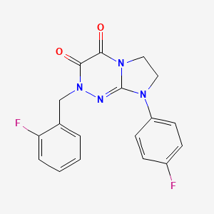 2-(2-fluorobenzyl)-8-(4-fluorophenyl)-7,8-dihydroimidazo[2,1-c][1,2,4]triazine-3,4(2H,6H)-dione
