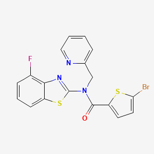 5-bromo-N-(4-fluorobenzo[d]thiazol-2-yl)-N-(pyridin-2-ylmethyl)thiophene-2-carboxamide