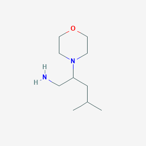 molecular formula C10H22N2O B2683632 4-Methyl-2-morpholin-4-ylpentan-1-amine CAS No. 923249-21-2