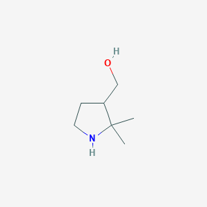 molecular formula C7H15NO B2683634 (2,2-Dimethylpyrrolidin-3-yl)methanol CAS No. 1538745-87-7